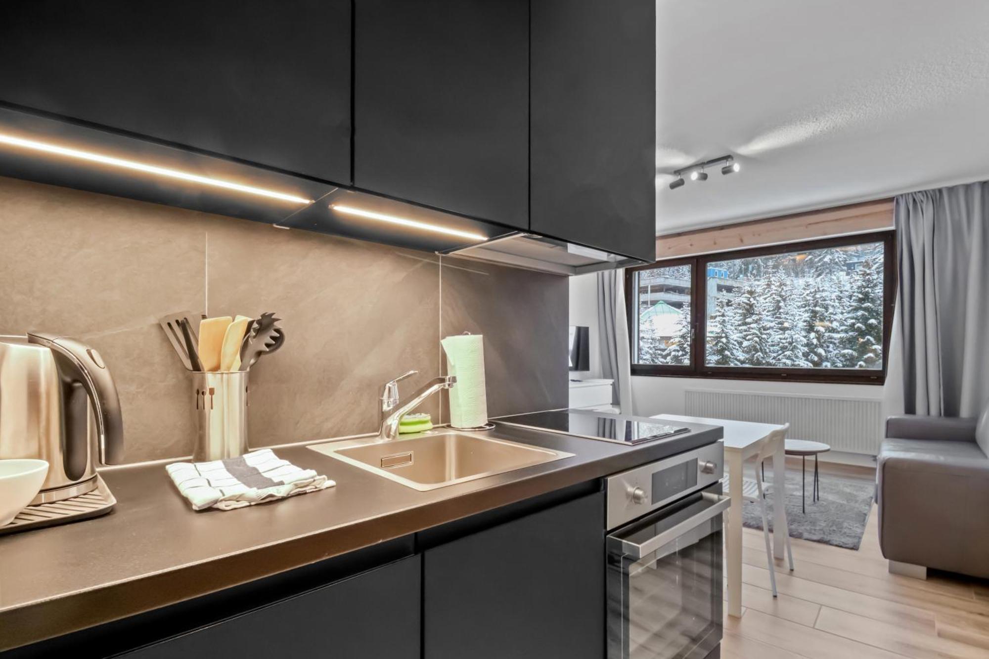 Studio Cosy Au Centre De Crans-Montana Kültér fotó