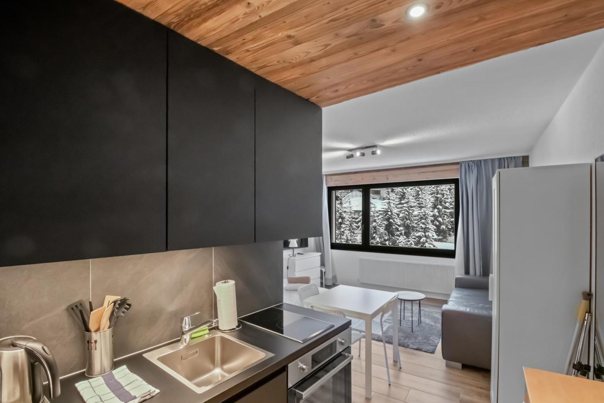 Studio Cosy Au Centre De Crans-Montana Kültér fotó