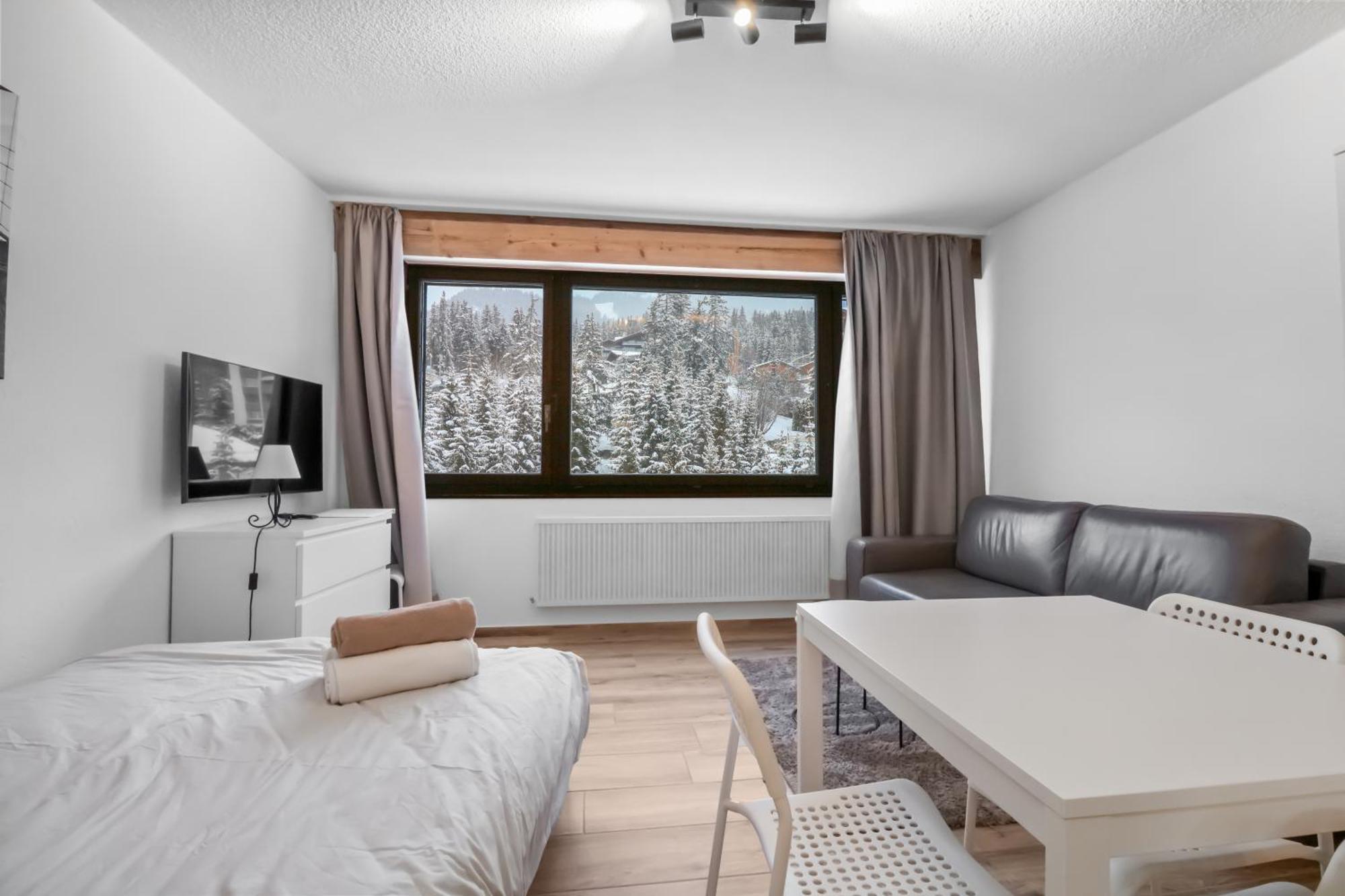 Studio Cosy Au Centre De Crans-Montana Kültér fotó